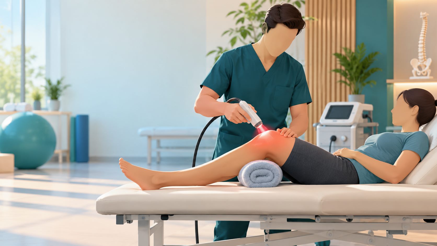 تصویر شاخص لیزر پرتوان در اتاق فیزیوتراپی فردیس